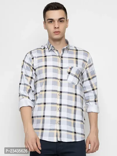 Reliable Multicoloured Cotton Long Sleeves Casual Shirt For Men