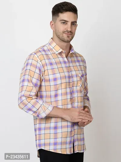 Reliable Multicoloured Cotton Long Sleeves Casual Shirt For Men-thumb2