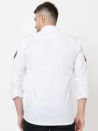 Reliable White Cotton Long Sleeves Casual Shirt For Men-thumb2