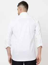 Reliable White Cotton Long Sleeves Casual Shirt For Men-thumb2