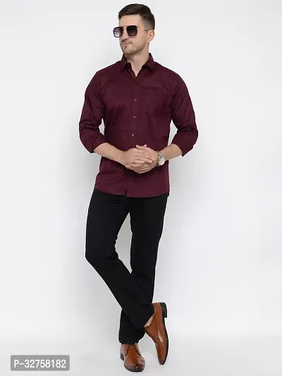 Reliable Cotton Solid Long Sleeves Casual Shirts For Men