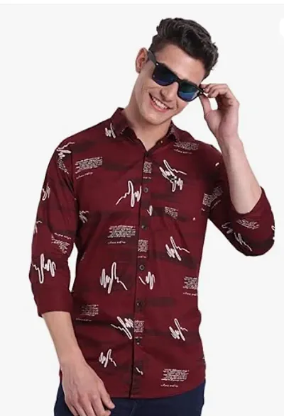 Majestic Man Printed Slim Fit Casual Shirt for Men