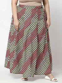 Stylish Multicoloured Crepe Printed Skirts For Women-thumb4