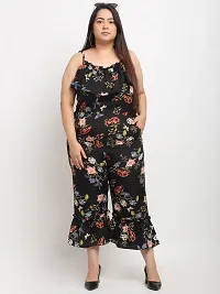 Reliable Multicoloured Crepe Printed Basic Jumpsuit For Women-thumb2