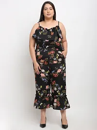 Reliable Multicoloured Crepe Printed Basic Jumpsuit For Women-thumb4