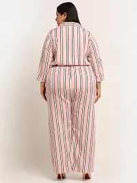 Reliable Pink Crepe Printed Basic Jumpsuit For Women-thumb3