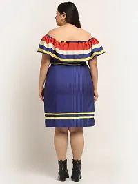Stylish Multicoloured Crepe Printed Knee Length Dresses For Women-thumb3
