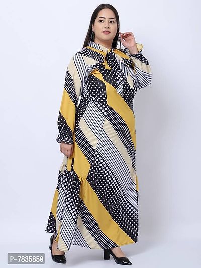 Stylish Multicoloured Crepe Printed Maxi Length Dresses For Women