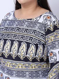 Contemporary Multicoloured Crepe Printed Casual Tops For Women-thumb3