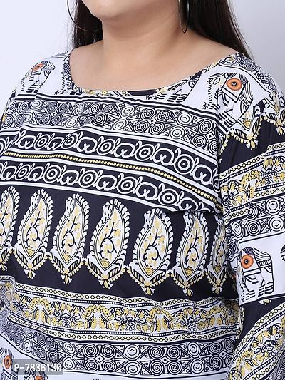 Contemporary Multicoloured Crepe Printed Casual Tops For Women-thumb4