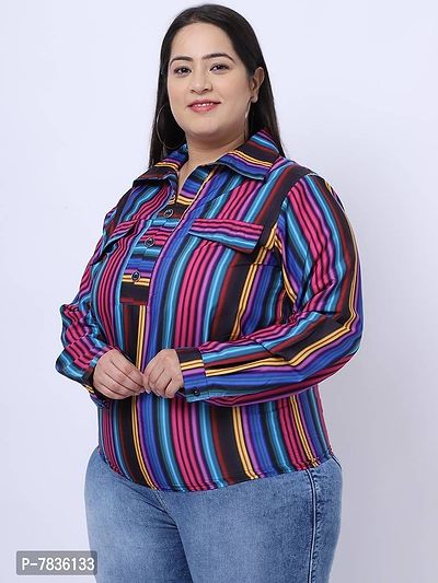 Contemporary Multicoloured Crepe Printed Casual Tops For Women