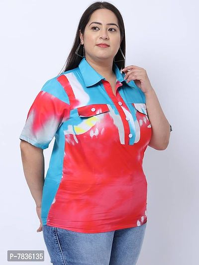 Contemporary Multicoloured Crepe Printed Casual Tops For Women