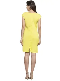 Women Crepe Solid Knee Length Fit And Flare Dress-thumb2