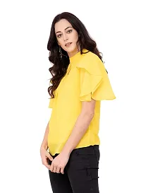 Women Solid Regular Length Fitted Top-thumb1