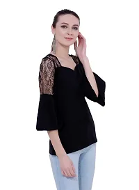 Women Solid Regular Length Fitted Top-thumb1