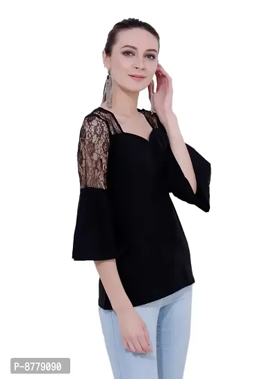 Women Solid Regular Length Fitted Top-thumb2