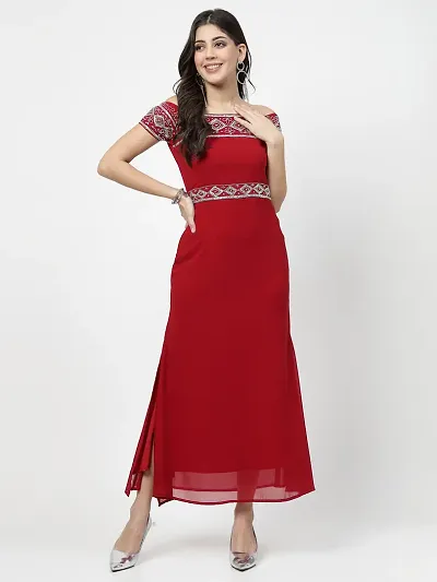 Stylish Georgette Maxi Dress For Women