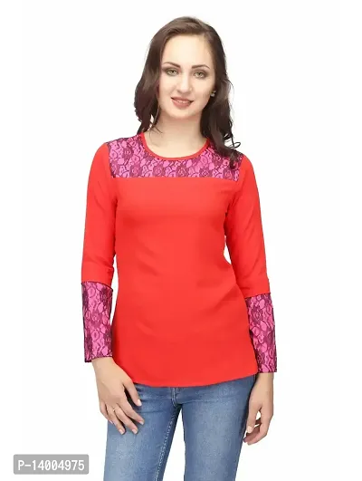 Karmic Vision Women's Regular Shirt (SKU000224_Red S)-thumb0