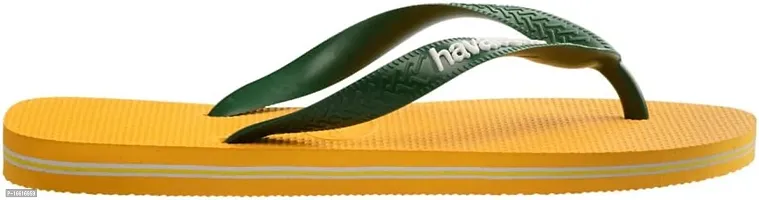 Stylish Yellow PVC Solid Room Slippers For Men-thumb0