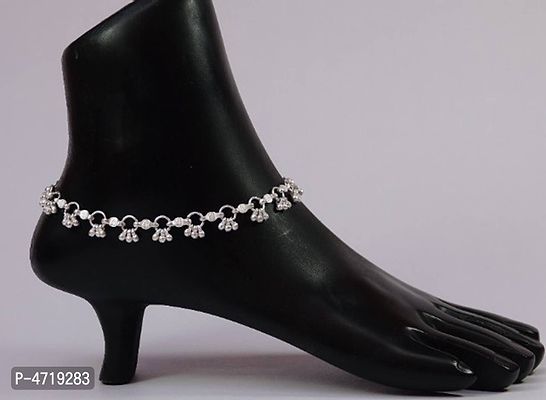 Trendy German Silver Anklet for Women