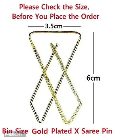 Fashions Safety Pin for Sari Hijab Pins for Girls and Brooches for Women Saree-thumb3