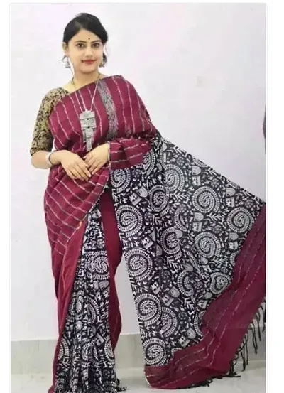 Elegant Art Silk Saree without Blouse piece