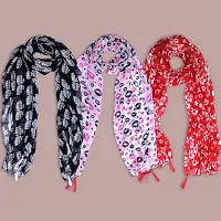 Duobrii Women's Printed Georgette Fancy Stylish Stoles/Scarf-Pack Of 3 (B_C_13202494_Multi85_Free Size)-thumb3