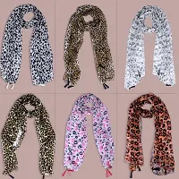 Duobrii Women's Printed Georgette Fancy Stylish Stoles/Scarf-Pack Of 6 (B_C_13202688_Multi19_Free Size)-thumb1