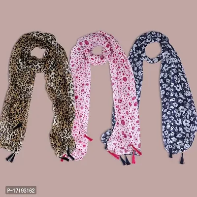 Duobrii Women's Printed Georgette Fancy Stylish Stoles/Scarf-Pack Of 3 (B_C_13202471_Multi62_Free Size)-thumb4