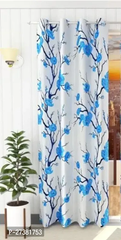 Fancy Polyester Printed Curtain, 7feet ( Pack of 2)-thumb2