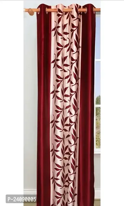 Beautiful Polyester Printed and Curtain for Door 7feet Pack of 1