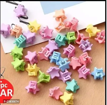 New 50Pcs Mini Baby Hair Clutchers Star Design With Multicolor Clips For Girls Small Size Clips For Kids And Girls Hair Accessories.