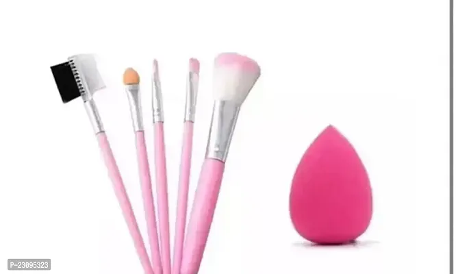 Premium Quality Pink Mini Makeup Brush-thumb0