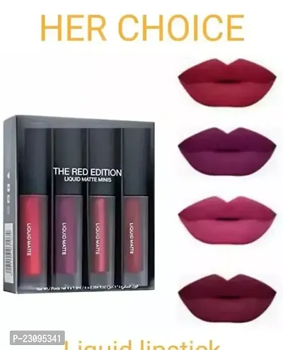 Premium Quality Liquid Lipstick Pack Of 4-thumb0