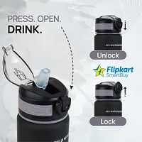 Stylish Black Time Markings Leak Proof Sport Bottles 1000 ml-thumb2