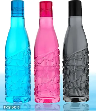 Stylish Plastic Fridge Water Bottle Set Of 3