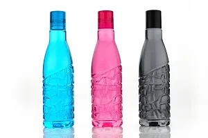 Stylish Plastic Fridge Water Bottle Set Of 3-thumb1