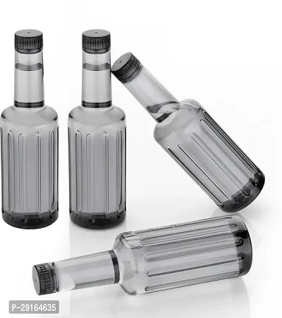 Stylish Grey Plastic Water Bottle Set 850 ml Bottle Pack Of 4