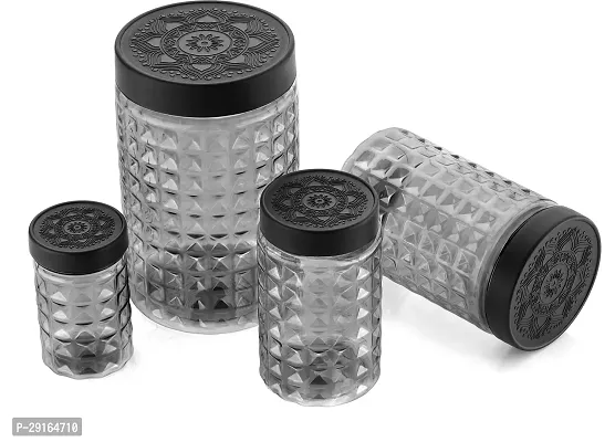 2Mech Plastic Grocery Container  - 250 ml, 350 ml, 650 ml, 1200 ml (Pack of 24, Black)-thumb4