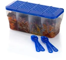 2Mech Plastic Grocery Container  - 1800 ml (Pack of 2, Blue)-thumb1