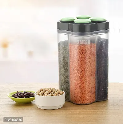 2Mech Plastic Grocery Container  - 2500 ml (Multicolor)-thumb0
