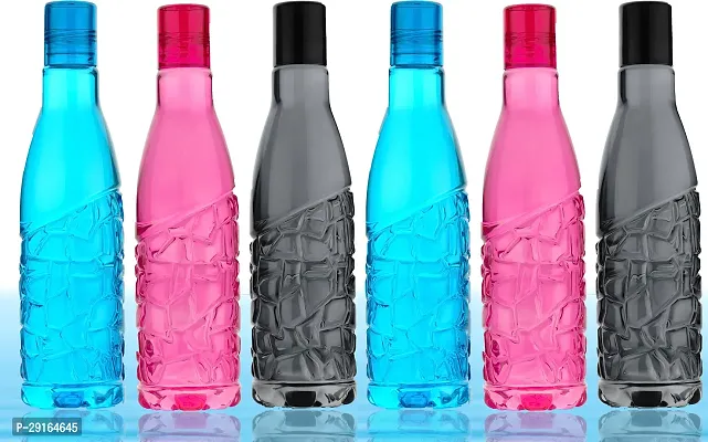 Stylish Plastic Fridge Water Bottle Set Of 6-thumb2