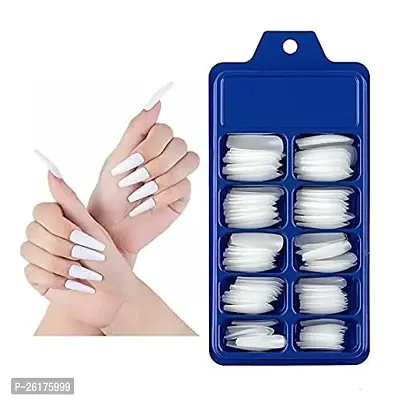 Artificial Nail Set with Glue, Nail Set of 100 Pieces, Reuse, Remove and Change Styles Frequently and Easily, Fit Well to Your Natural Nail, Reusable-thumb0