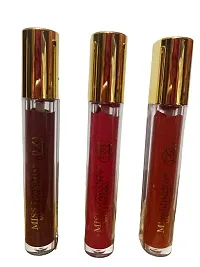 MISS LIRENN Matte Lip Gloss, Light Weight, Non-Sticky, Smudge Proof, Multicolor, Strawberry Flavour, 6 ML, Pack of 6 | Lip_Gloss_4(D1+D2)-thumb2