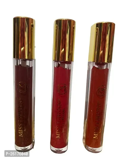 MISS LIRENN Matte Lip Gloss, Light Weight, Non-Sticky, Smudge Proof, Multicolor, Strawberry Flavour, 6 ML, Pack of 6 | Lip_Gloss_4(D1+D2)-thumb3