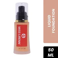 MISS LIRENN? Liquid Waterproof Foundation, Matte Finishing, 50 ML, Beige Color, Shade No-03-thumb1