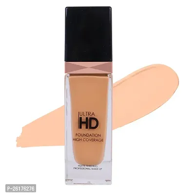 MISS LIRENN? Ultra HD High Coverage Professional Makeup Waterproof Foundation, Matte Finishing, 40 ML, Beige Color, Shade-05