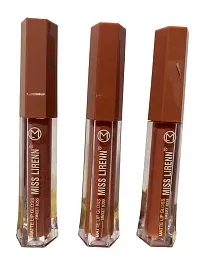 MISS LIRENN Sweet Kiss Matte Lip Gloss, Light Weight, Non-Sticky, Smudge Proof, Multicolor, Strawberry Flavour, 6 ML, Pack of 3 | Lip_Gloss_2_D3-thumb1