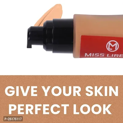 MISS LIRENN? Liquid Waterproof Foundation, Matte Finishing, 50 ML, Beige Color, Shade No-01-thumb3