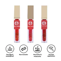 MISS LIRENN? Waterproof Lip Gloss upto 24 hours stay, Soothes, Repairs  Moisturizes Dry Lips, Multicolor, 4.5 ML, Pack of 3-thumb2